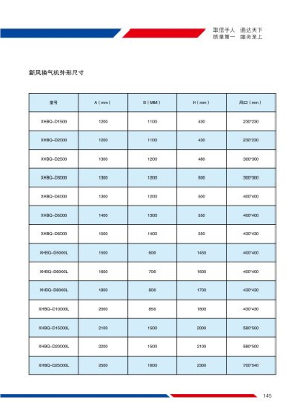 中型吊顶式新风换气机