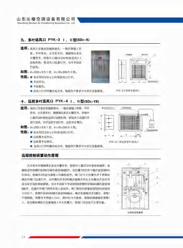 多叶排烟口